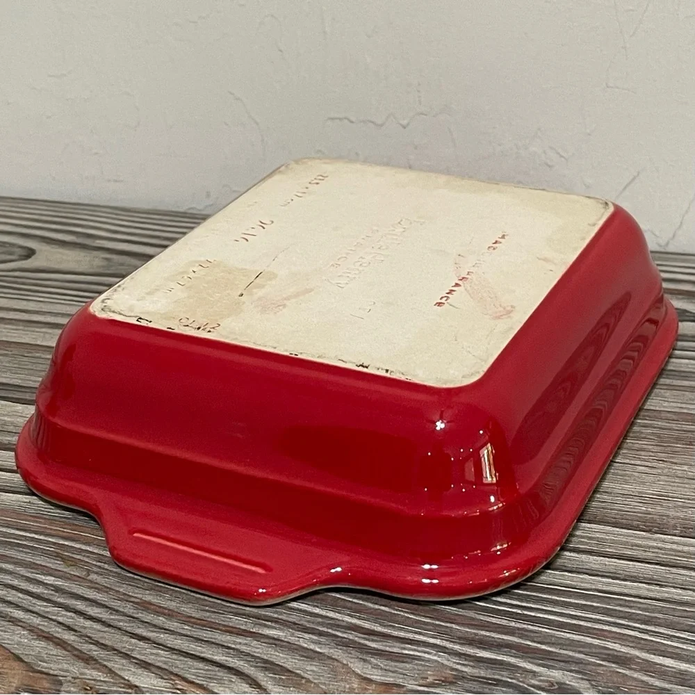 Emile Henry France Modern Classics Ceramic Rectangular Baking Dish Red 9.2